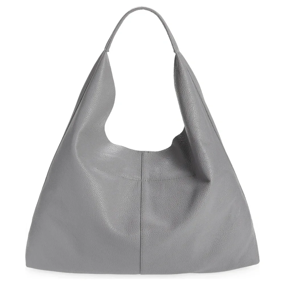 Kurt Geiger London Violet Large Leather Hobo - Grey - Picture 2 of 8